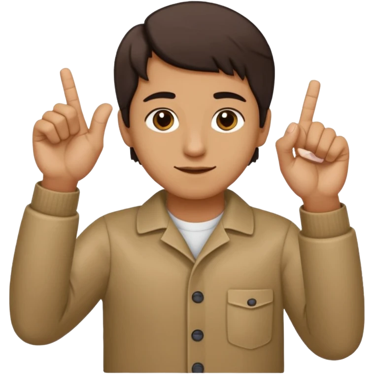Hold up your hands. With your left hand, make a ‘6’ by curling your index finger like a hook while sticking your thumb out. With your right hand, make a ‘7’ by pointing your index finger straight and your thumb sideways like an L-shape. Put both hands next to each other — that’s the 67 meme emoji