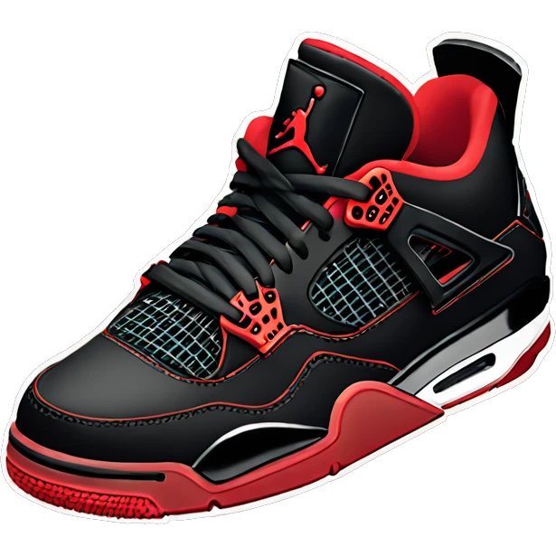 jordan 4 retro bred emoji