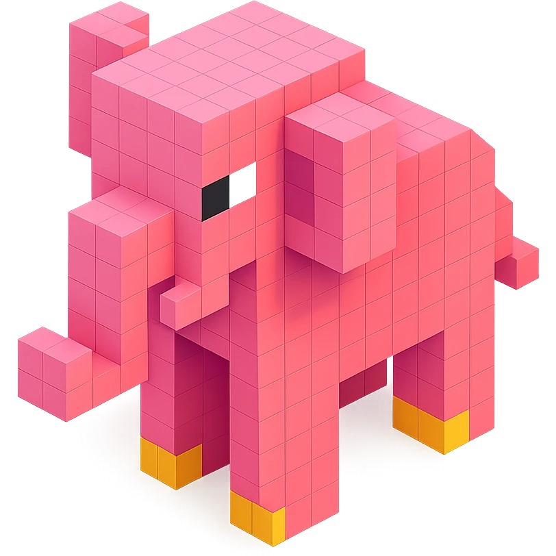 Pink Elephant  emoji