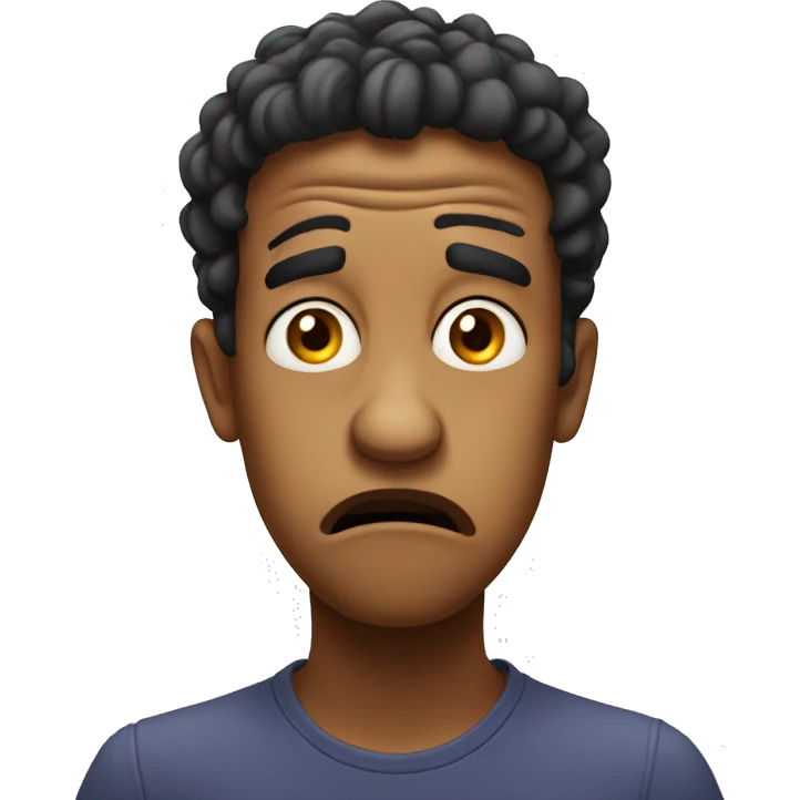 Scared and confused  emoji