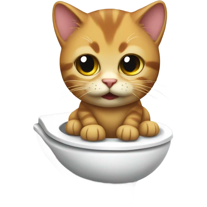 Skibidi toilet cat emoji