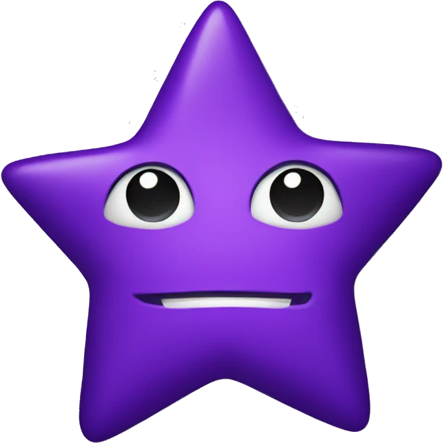 big royal purple star emoji