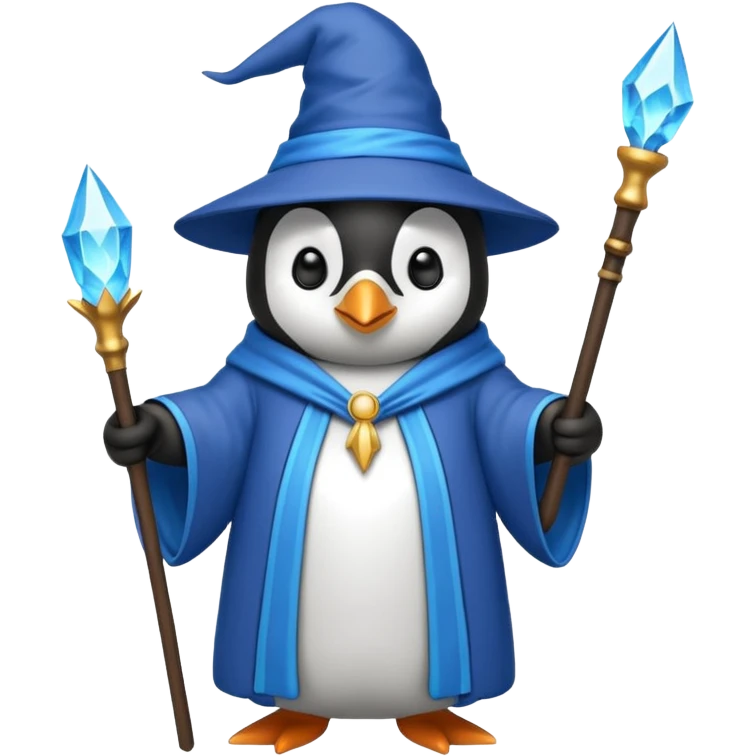 Penguin Wizard emoji
