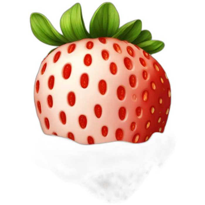 cream strawberry emoji
