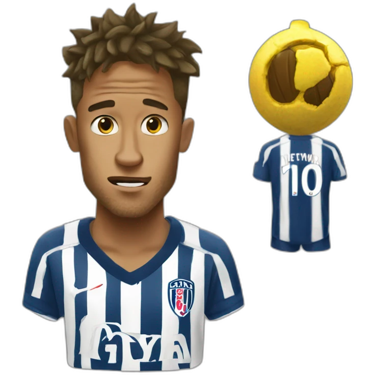 neymar with hurted jnee emoji