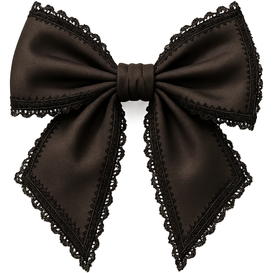brown goth bow remove background, explore emoji
