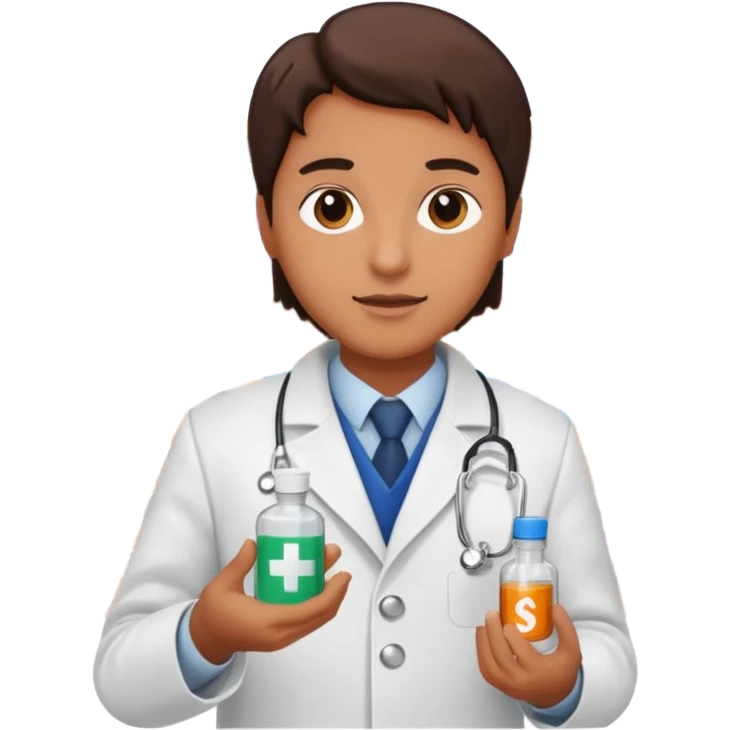 pharmacies, one person, fighter emoji