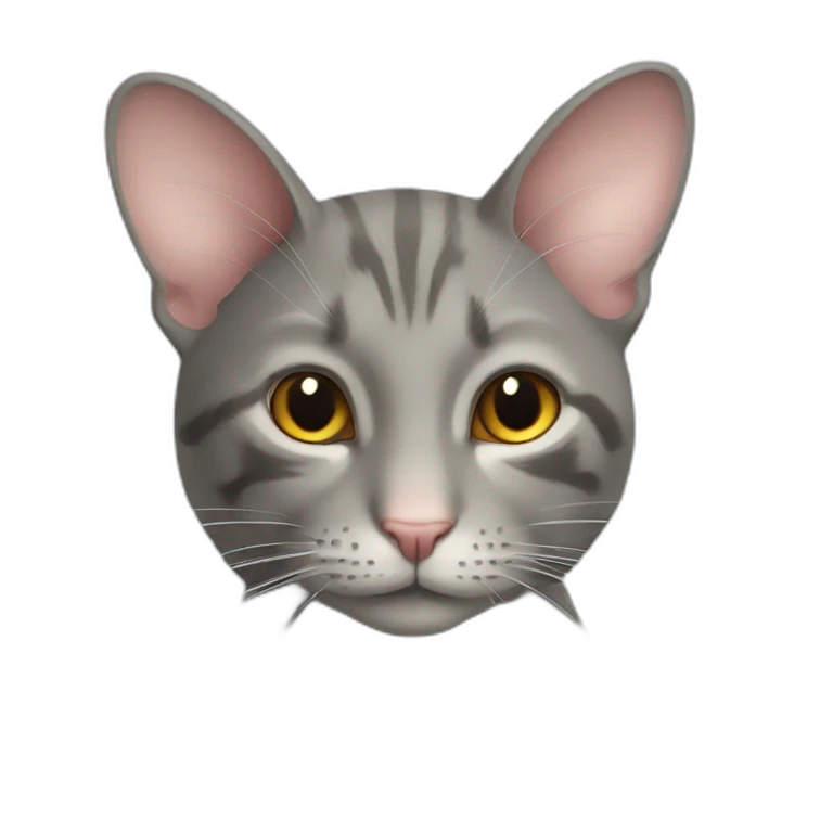 Souris avec chat emoji