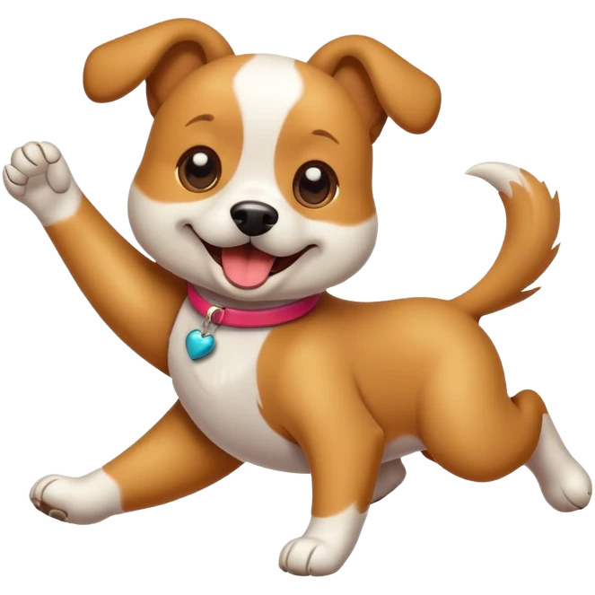 Un perro bailando emoji