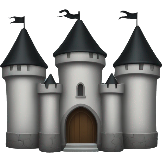 black castle emoji