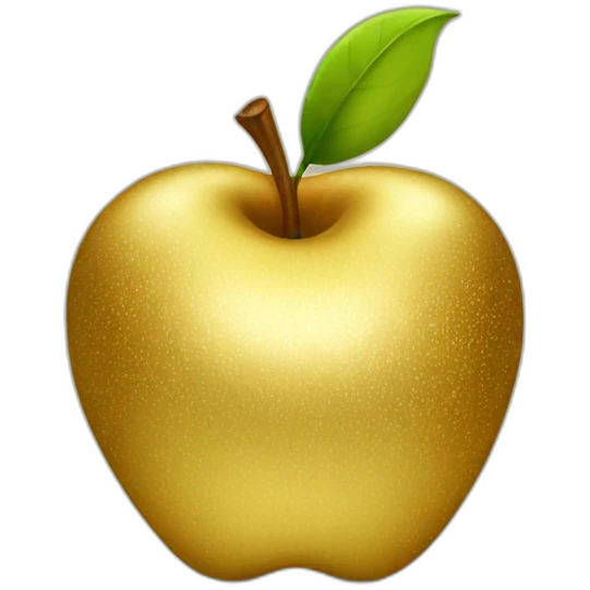 Gold apple emoji