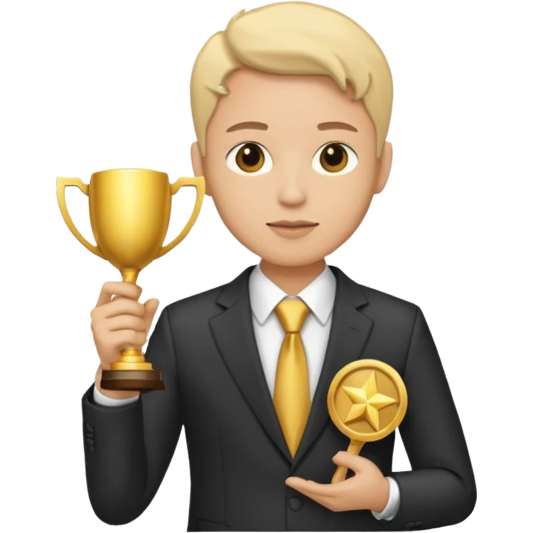 20 blue background awarrd with 3 people emoji