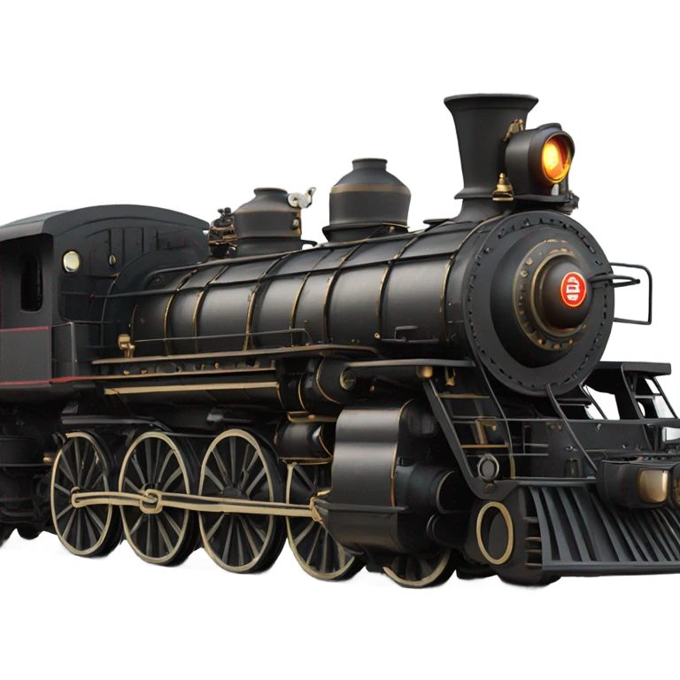 Giant steam locomotive res emoji