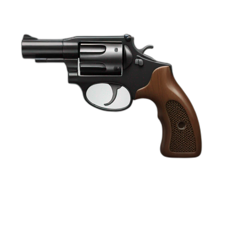 un pistolet noir  emoji