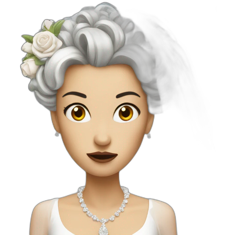 Mad bride emoji
