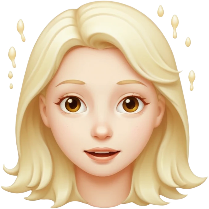 Girl semen cum on face emoji
