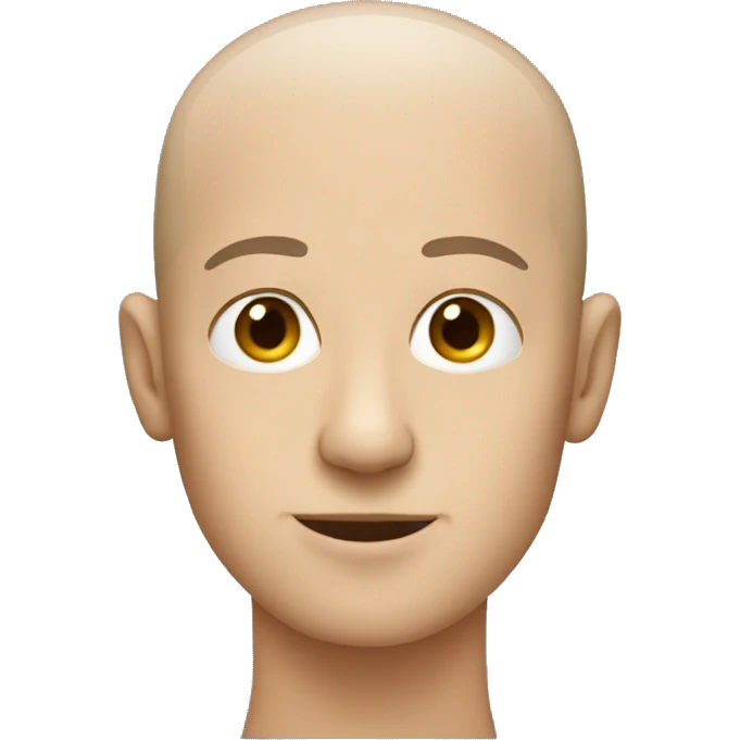 person without hair emoji