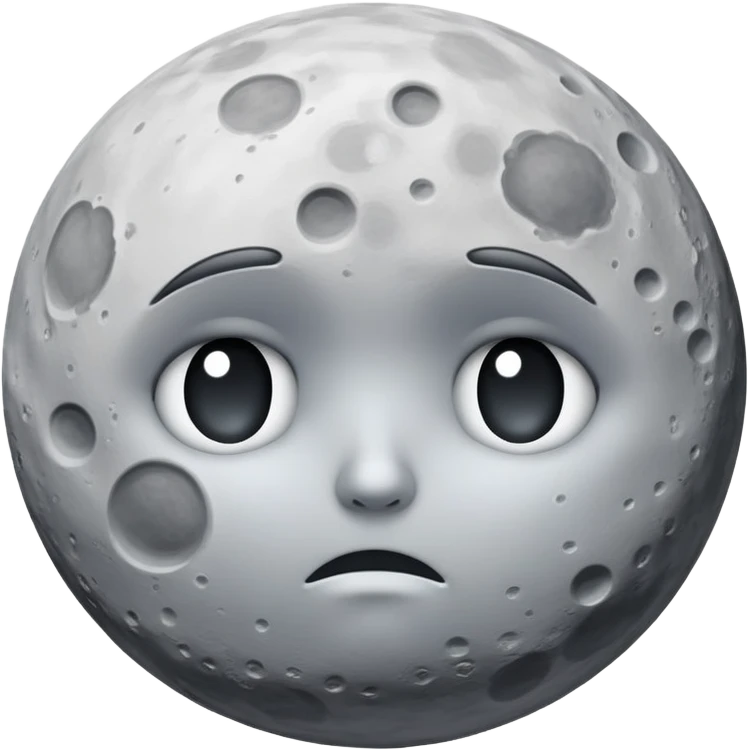 Sad moon emoji