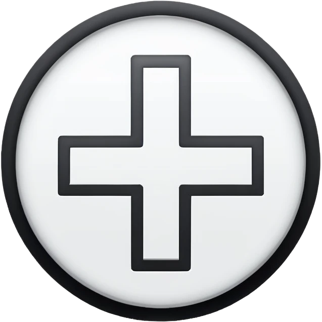 white plus sign emoji