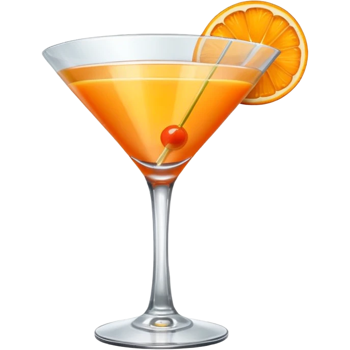 orange martini emoji