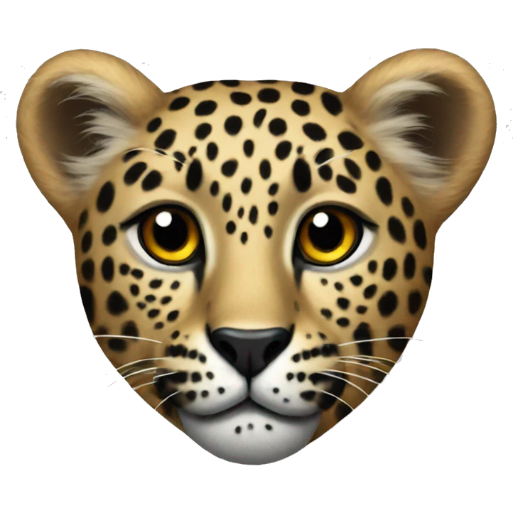 Leopard heart emoji