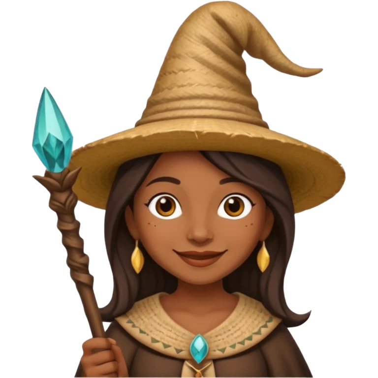 Bruja en escoba emoji