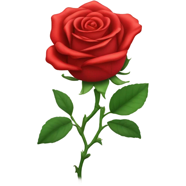 Red rose emoji