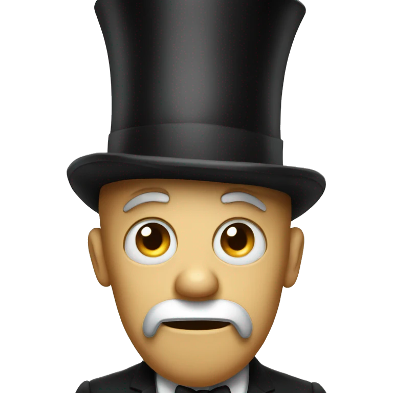 Shocked face a top hat  emoji