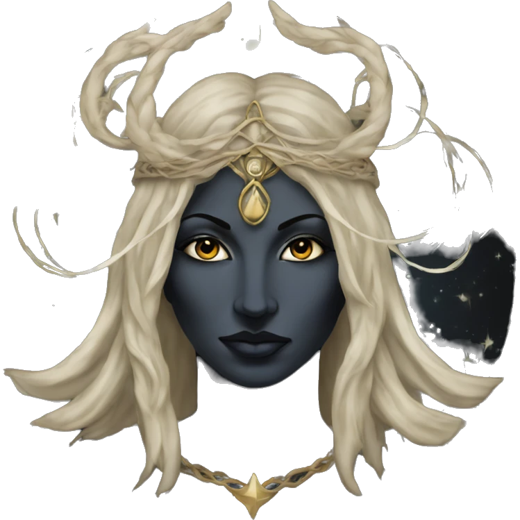 Hekate goddess of the night and magic- triple goddess black emoji