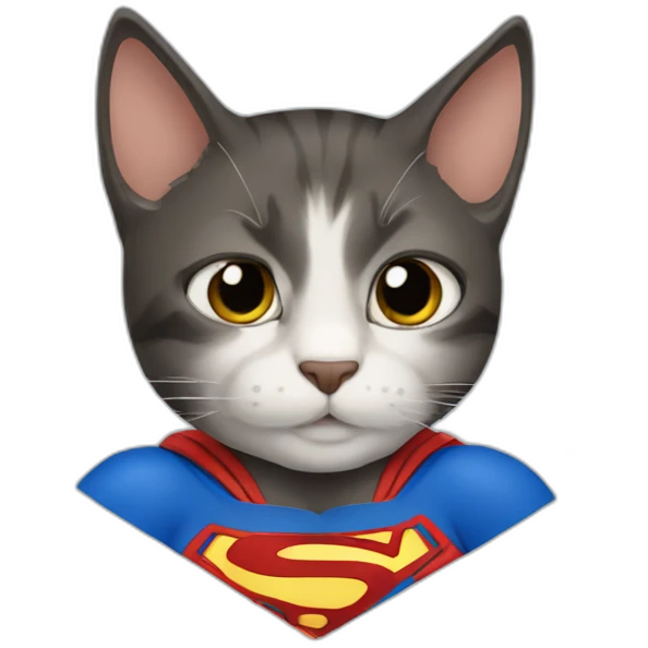 CAT SUPERMAN emoji