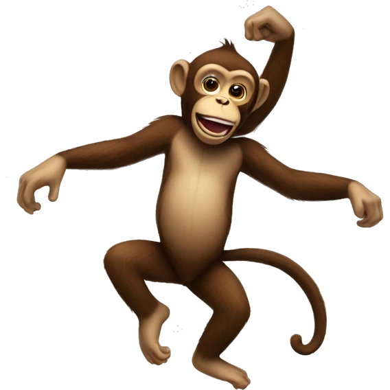 Dancing monkey emoji