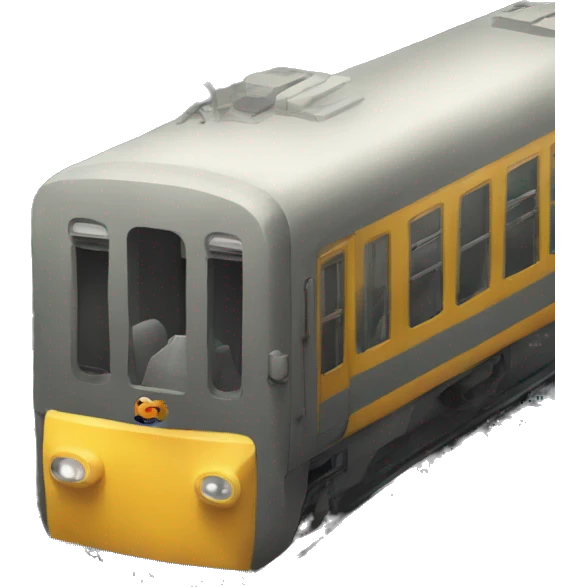 Mono en tren emoji