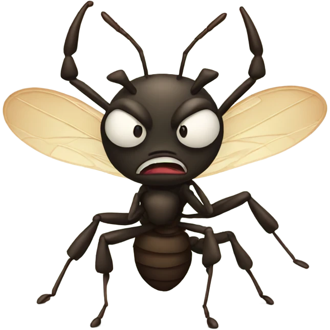 Angry ant emoji