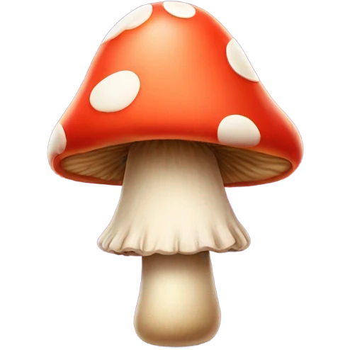 Mushroom wearing a party hat  emoji