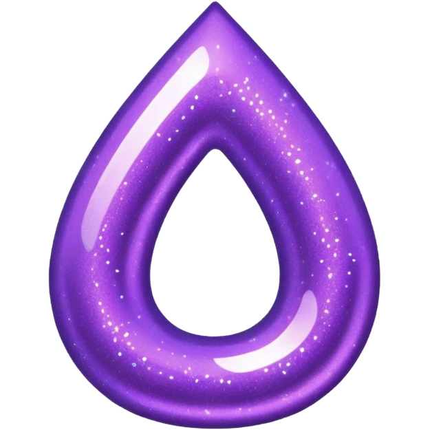 glitter purple link emoji