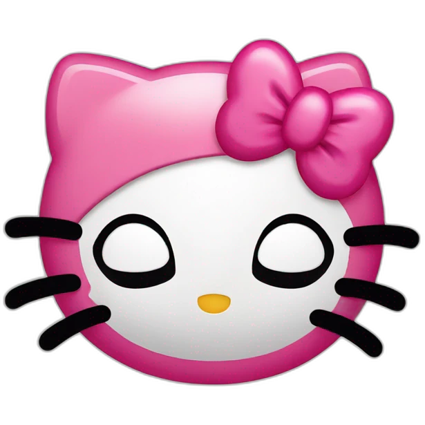 Hello kitty crying emoji