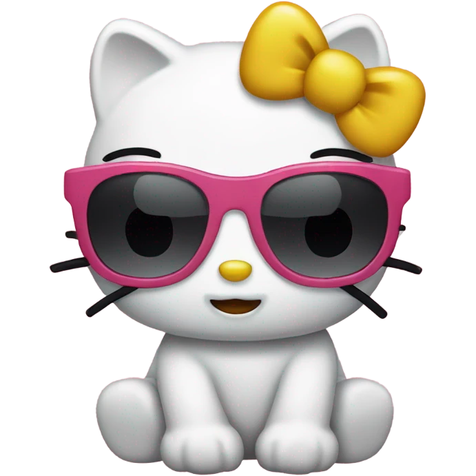 hellokitty with sunglasses emoji