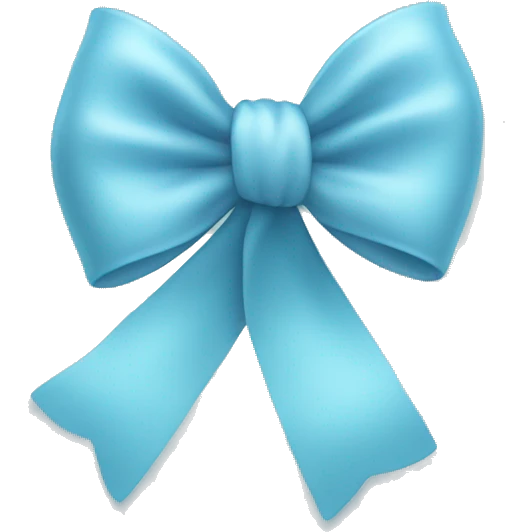 Light blue bow  emoji
