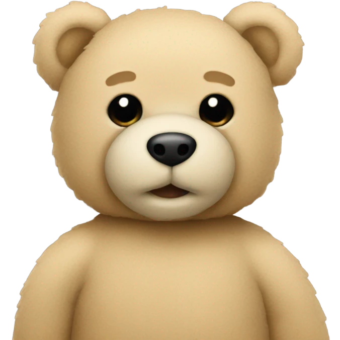 Beige teddy bear emoji