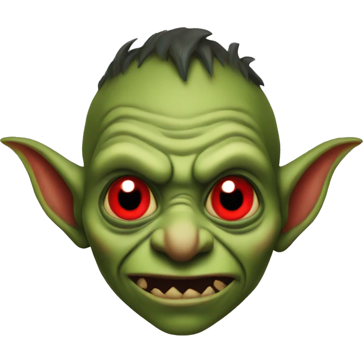 goblin with red eyes emoji