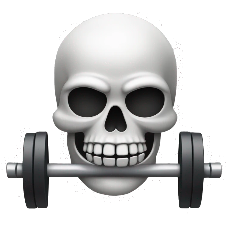 Skull working out emoji