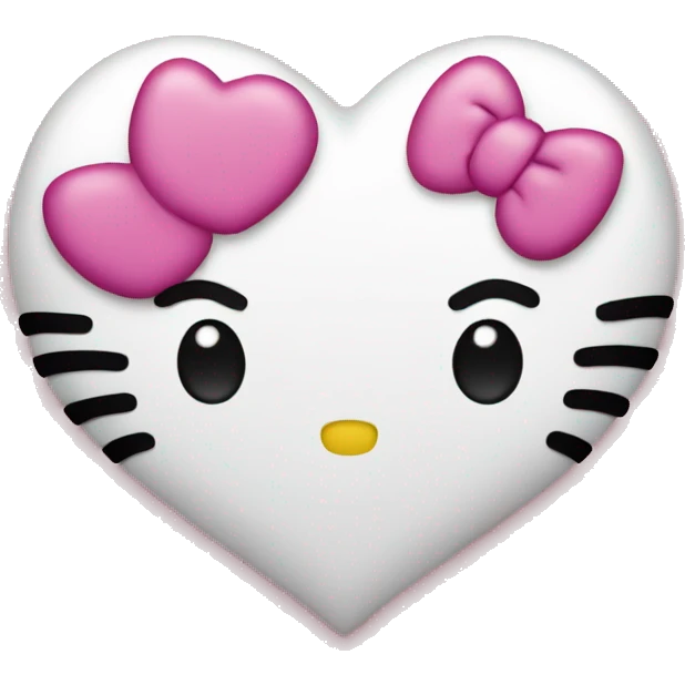 hello kitty heart emoji