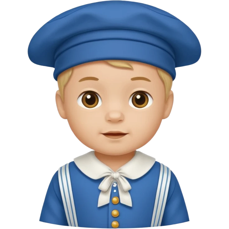 baby boy traditional dutch clothes emoji