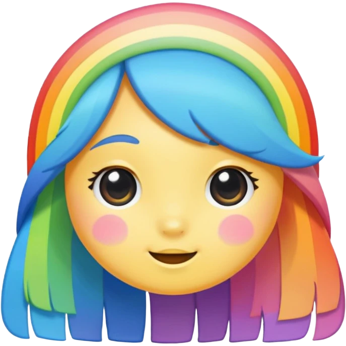 Shy Rainbow  emoji