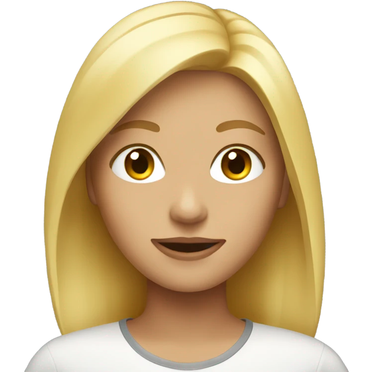 Blonde girl emoji