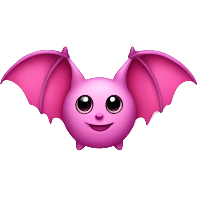 Bat that is in love with pink hearts  emoji