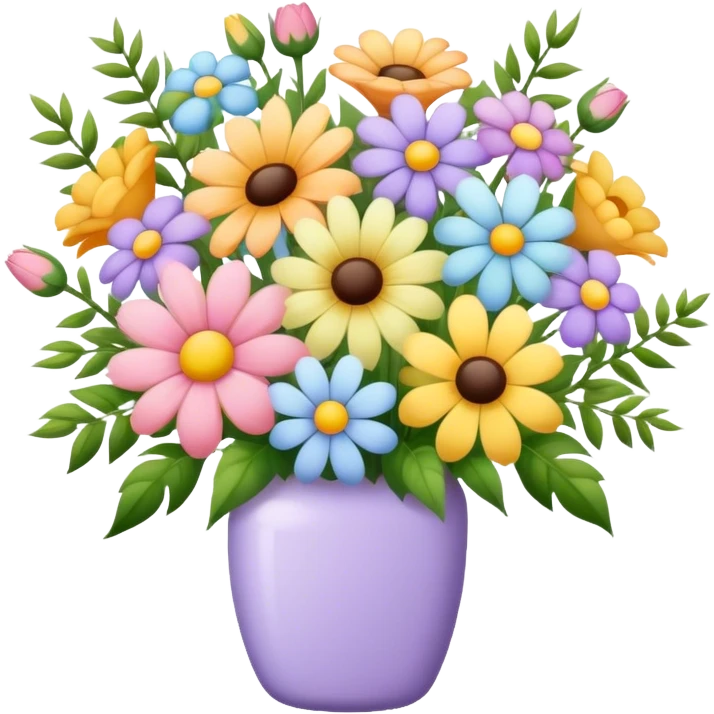Pastel bouquet emoji
