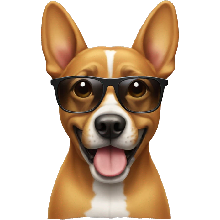 Dog with sunglasses  emoji