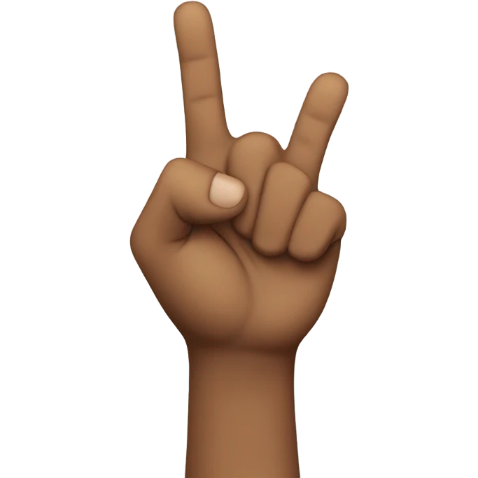 irritated with hand out emoji