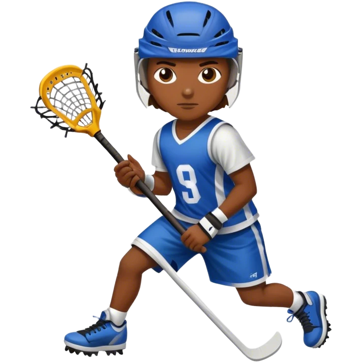 Brick playing lacrosse emoji